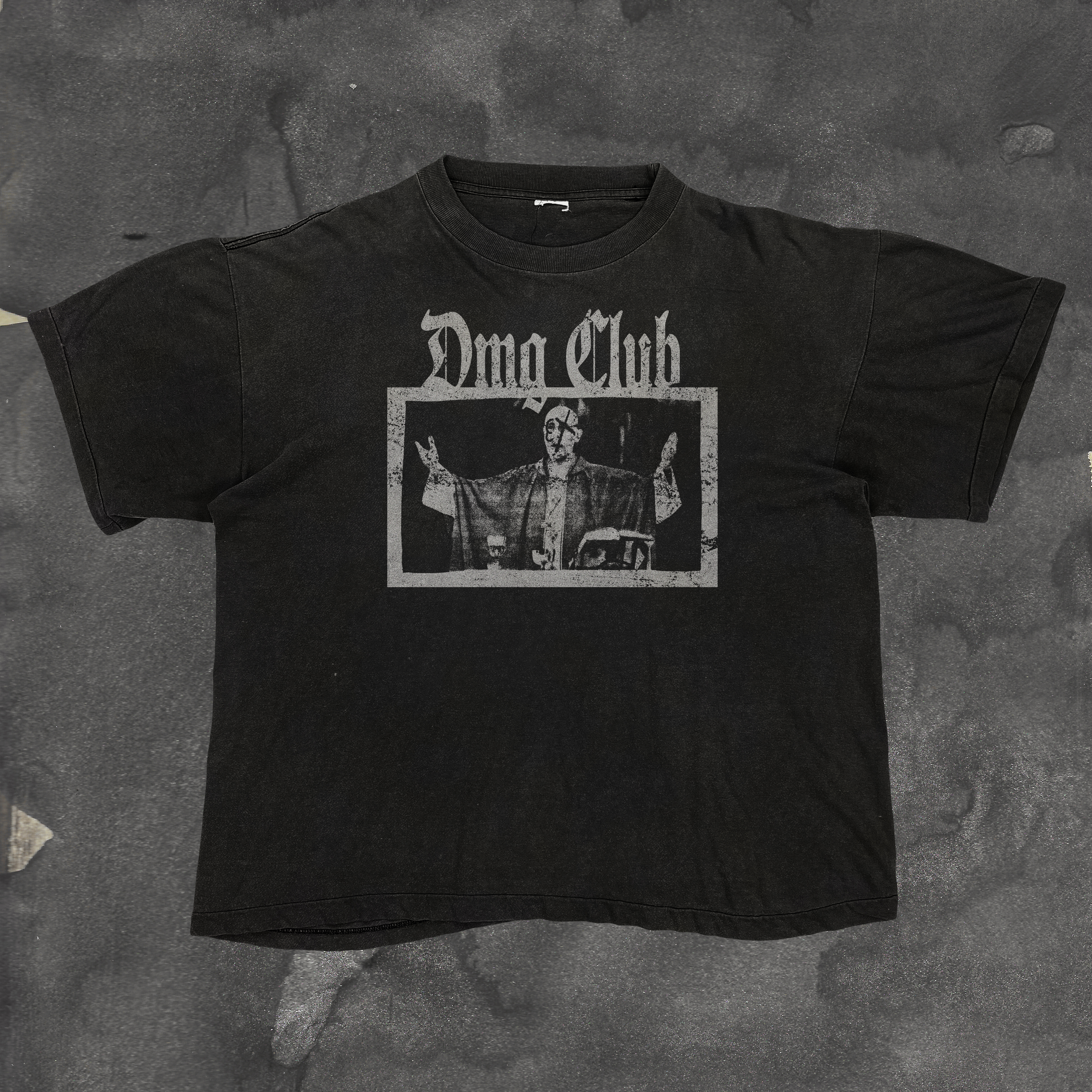 A sample for a graphic tee made with paper news from my hometown Reynosa